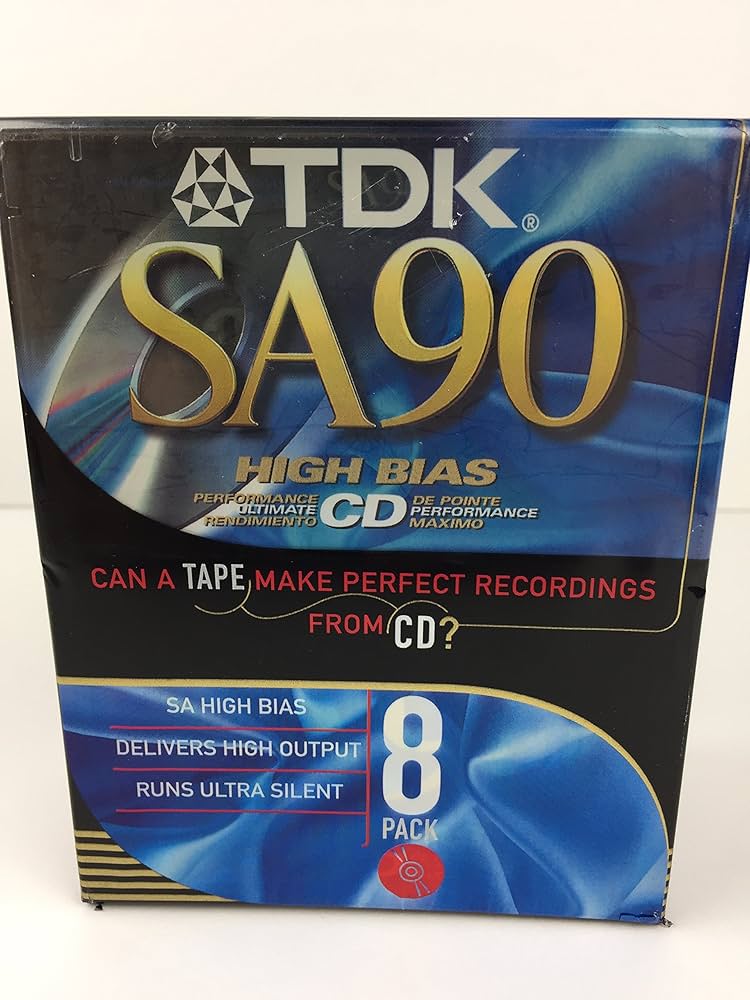 Amazon.com : TDK SA90 8 PACK : Blank Audio Cassette Tapes